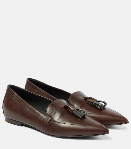 Loafers Monili aus Leder - Brunello Cucinelli - Modalova