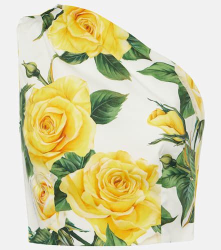 One-Shoulder-Top aus einem Baumwollgemisch - Dolce&Gabbana - Modalova