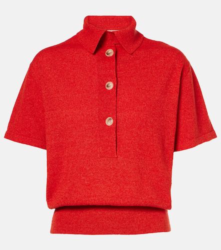 Linen and silk-blend polo shirt - Christopher Esber - Modalova