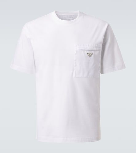 Camiseta Re-Nylon de jersey de algodón - Prada - Modalova