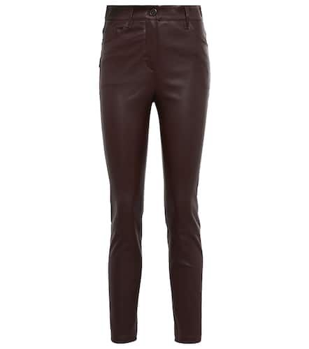 High-Rise-Skinny-Hose aus Leder - Brunello Cucinelli - Modalova