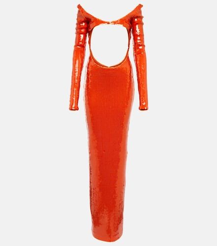 LaQuan Smith Robe longue à sequins - LaQuan Smith - Modalova