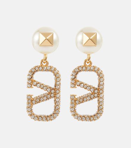 VLogo embellished earrings - Valentino - Modalova