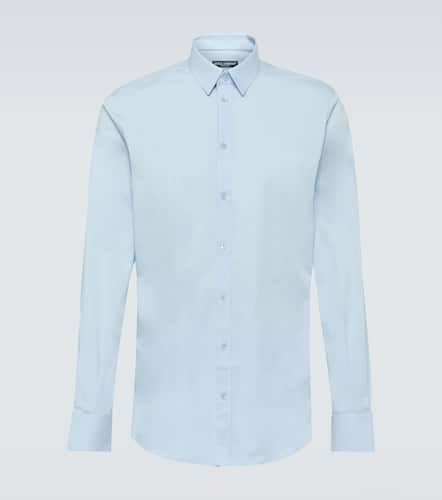 Camicia Oxford in popeline di cotone - Dolce&Gabbana - Modalova