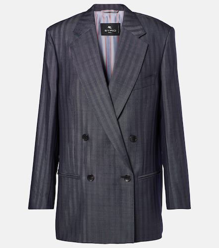 Etro Blazer in misto lana a righe - Etro - Modalova