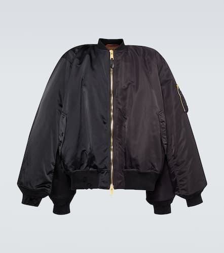 Bomber Double Sleeve de nylon - Balenciaga - Modalova