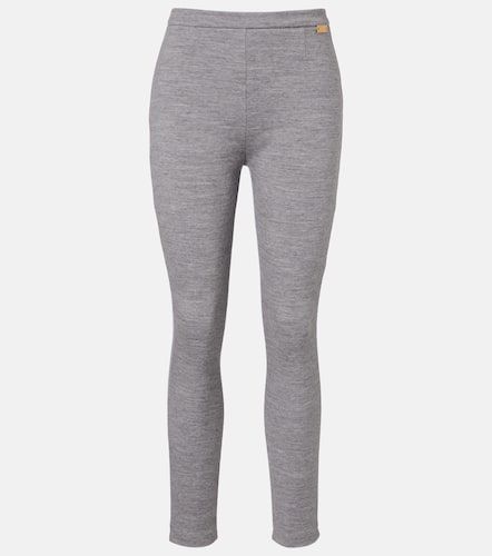 Wool and cotton-blend leggings - Balmain - Modalova