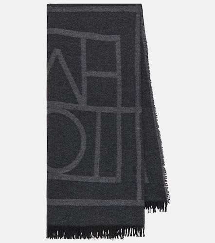 Bufanda de lana y cachemir con logo - Toteme - Modalova