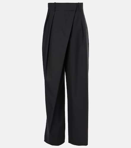 Loewe Wrap wool wide-leg pants - Loewe - Modalova