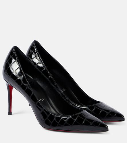 Kate 85 croc-effect leather pumps - Christian Louboutin - Modalova