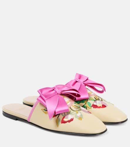 Beauregard embroidered leather mules - Valentino Garavani - Modalova