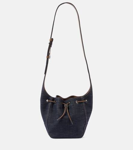 Bucket-Bag Foulard Small aus Denim - Brunello Cucinelli - Modalova