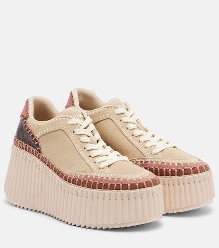 Chloé Sneakers Nama in suede platform - Chloe - Modalova