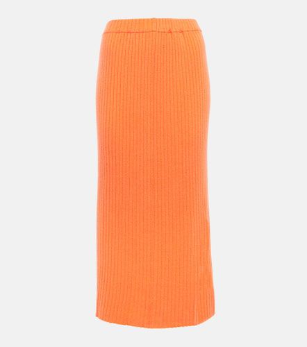 Ribbed-knit cashmere midi skirt - Jardin des Orangers - Modalova