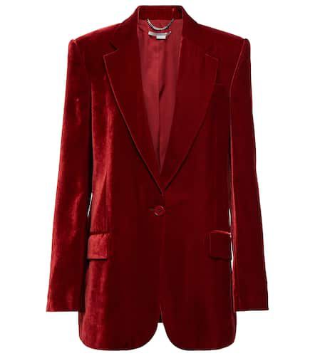 Single-breasted velvet blazer - Stella McCartney - Modalova