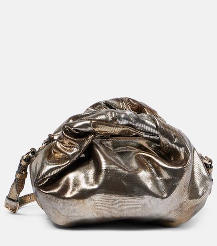 Metallic leather shoulder bag - Dries Van Noten - Modalova