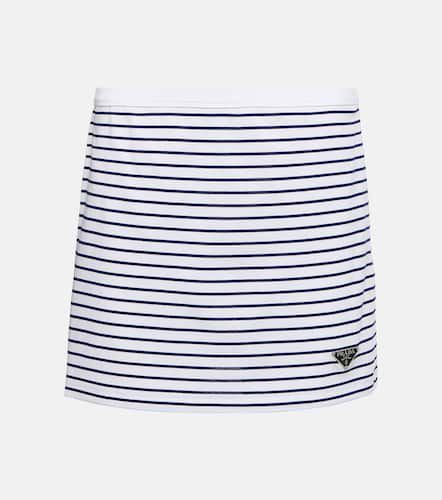 Striped cotton jersey miniskirt - Prada - Modalova