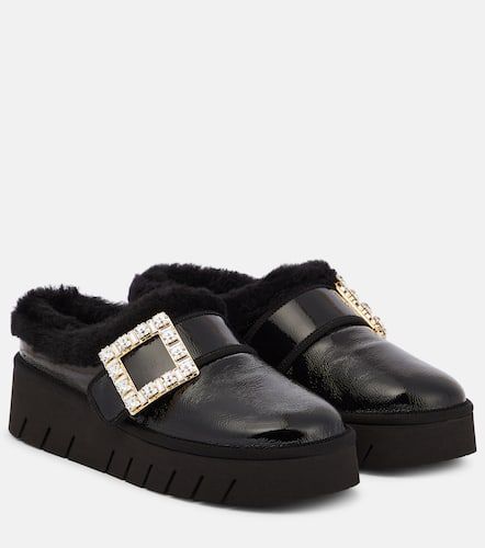 Viv Winter platform leather mules - Roger Vivier - Modalova