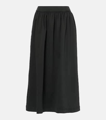 Sophia cotton-blend twill midi skirt - Velvet - Modalova