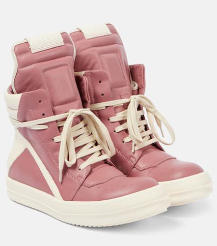 Geobasket leather high-top sneakers - Rick Owens - Modalova