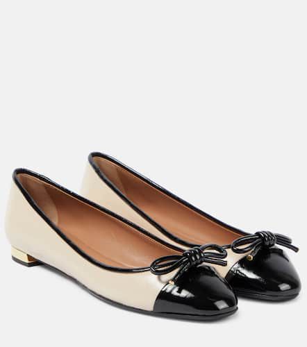 Parisina bow-detail leather ballet flat - Aquazzura - Modalova