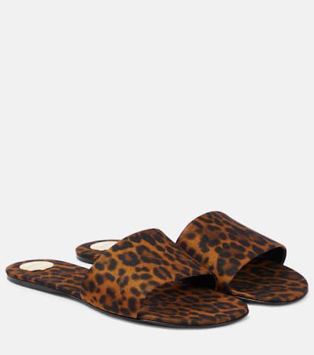 Carlyle leopard-print satin sandals - Saint Laurent - Modalova