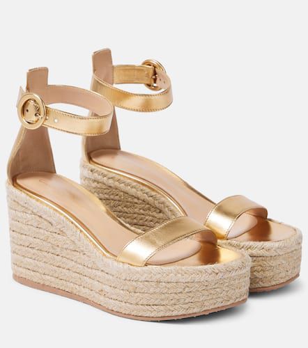 Platform wedge sandals 90 - Gianvito Rossi - Modalova