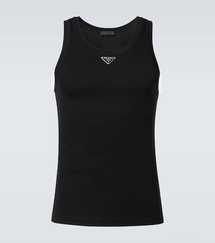 Prada Logo cotton tank top - Prada - Modalova