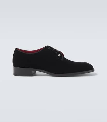 Chambeliss velvet Derby shoes - Christian Louboutin - Modalova