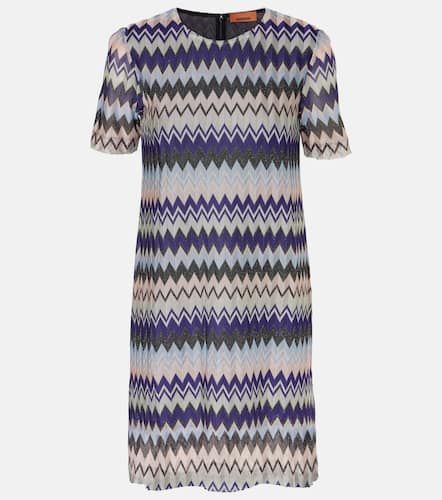 Vestido corto de lamé en zigzag - Missoni - Modalova