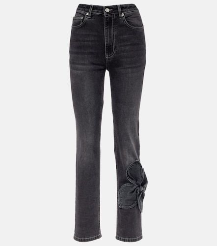 Area Jeans rectos cropped con lazo - Area - Modalova