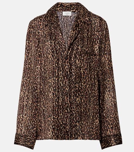 Blusa de seda estampada - Saint Laurent - Modalova