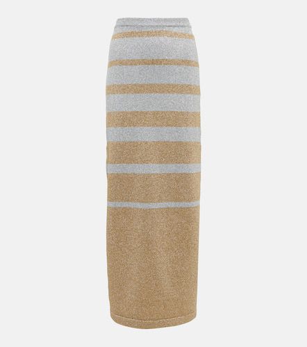 Striped metallic knit maxi skirt - Rabanne - Modalova