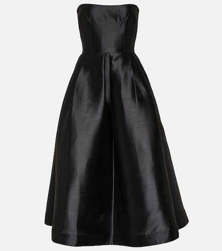 Strapless faille midi dress - Alex Perry - Modalova
