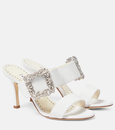 Verzierte Sandalen Gable Jewel aus Crêpe - Manolo Blahnik - Modalova