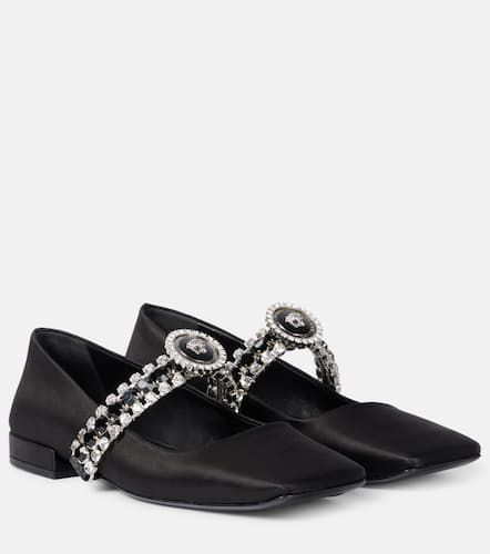 Medusa '95 embellished ballet flats - Versace - Modalova