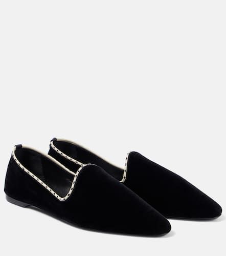 Leather-lined velvet slippers - Toteme - Modalova