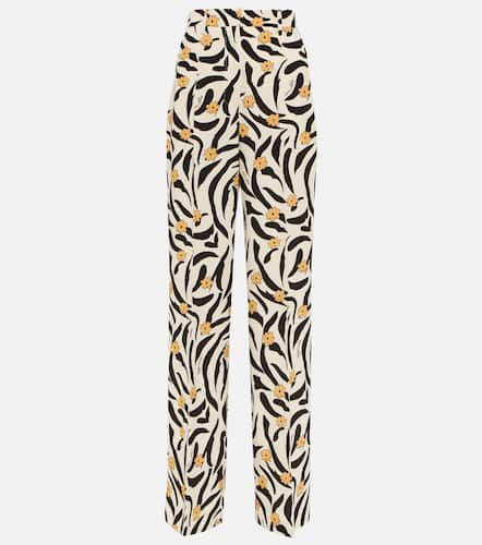 Lanai floral high-rise straight pants - Nanushka - Modalova