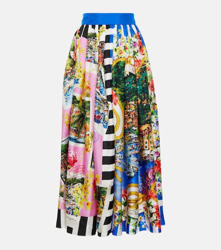 Portofino printed silk midi skirt - Dolce&Gabbana - Modalova
