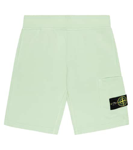 Cotton jersey cargo shorts - Stone Island Junior - Modalova