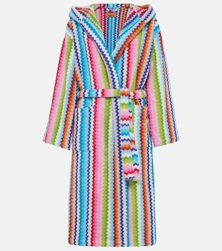 Bata de baño Riverbero de rizo de algodón en zigzag - Missoni - Modalova