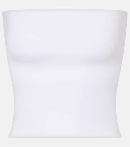 Cotton-blend jersey bandeau top - Brunello Cucinelli - Modalova