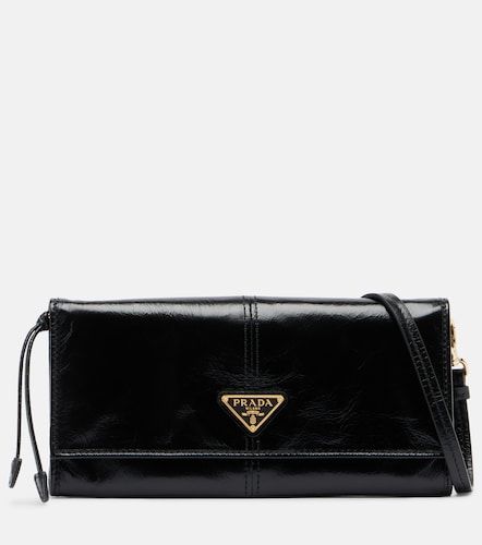 Prada Logo leather pouch with strap - Prada - Modalova