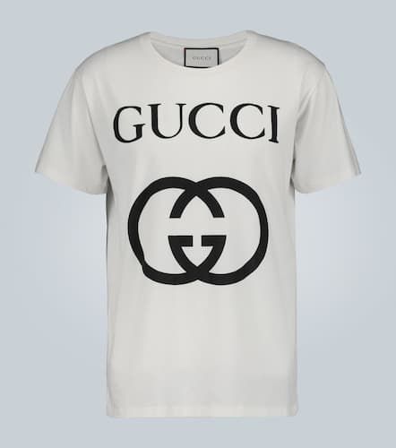 Oversized cotton T-shirt with GG - Gucci - Modalova