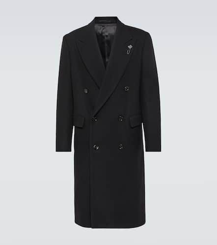 Double-breasted wool-blend overcoat - Lardini - Modalova