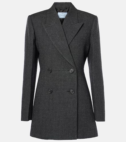 Prada Double-breasted wool blazer - Prada - Modalova