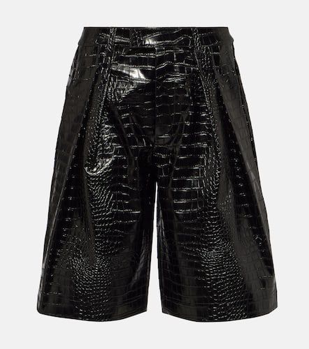 Frankie Faux Leather Shorts - Black