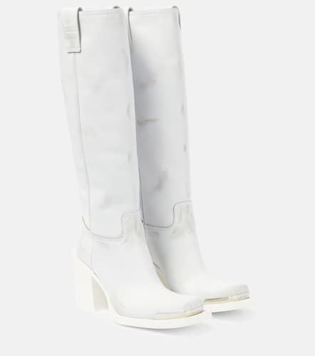 Miu Miu Knee-high leather boots - Miu Miu - Modalova