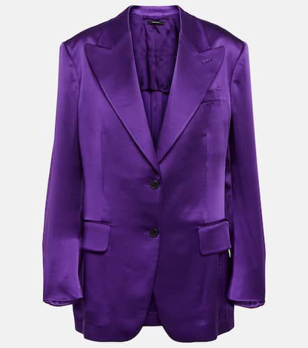 Tom Ford Blazer cruzado de satén - Tom Ford - Modalova