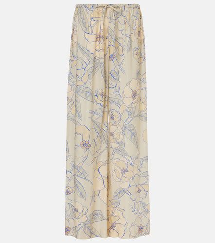 Floral wide-leg pants - Dries Van Noten - Modalova